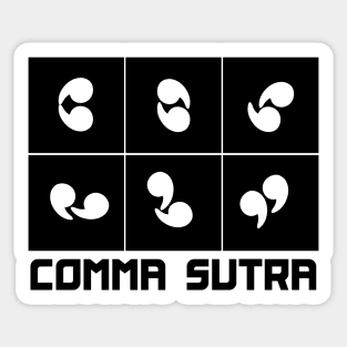 comma sutra Sticker